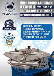 TS-3022 Станок шиномонтажный полуавтомат
