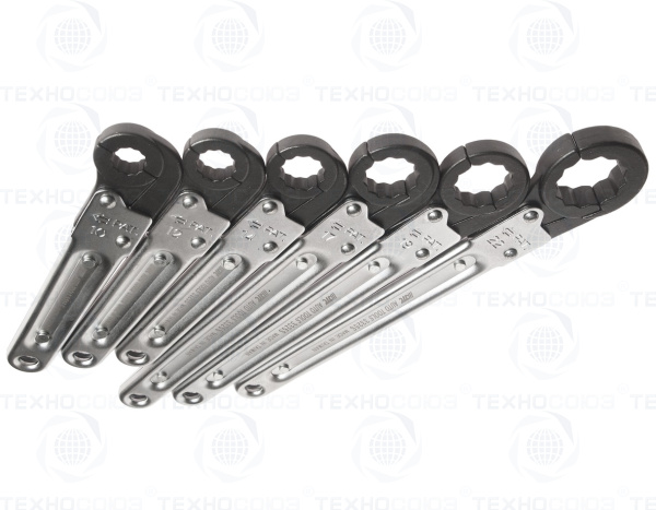 JTC-3325S Набор ключей раскрывающихся 12-гранных 10-22мм 6 предметов JTC /1